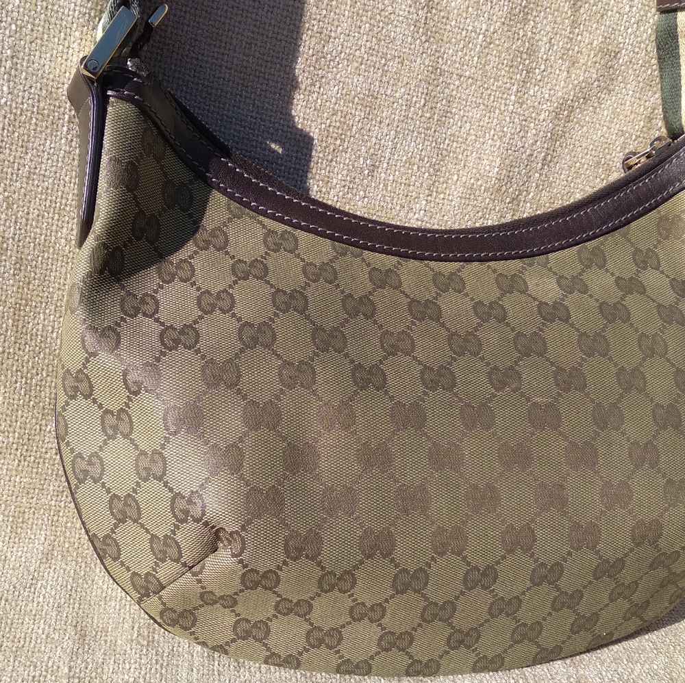 Gucci GG Monogram Web Medium Crossbody Bag - Picture 6 of 15